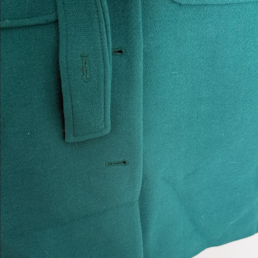 J. Crew Teal and Black Trench Coat - Picture 9 of 12